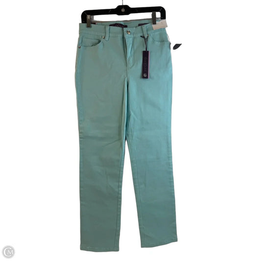 Jeans Straight By Gloria Vanderbilt In Aqua, Size: 6p