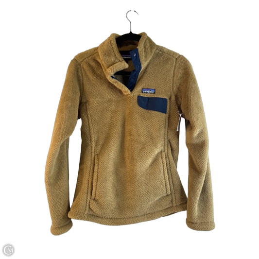 Athletic Fleece By Patagonia In Blue & Tan, Size: S