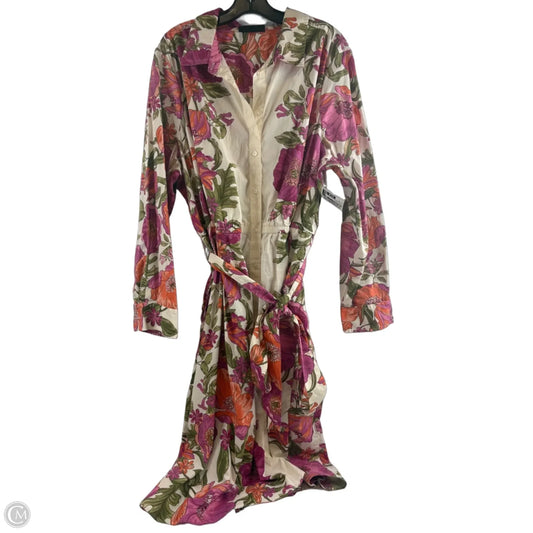 Dress Casual Midi By Lane Bryant In Floral Print, Size: 3x