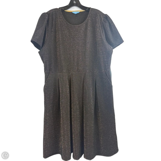 Dress Casual Midi By Draper James In Brown, Size: Xxl
