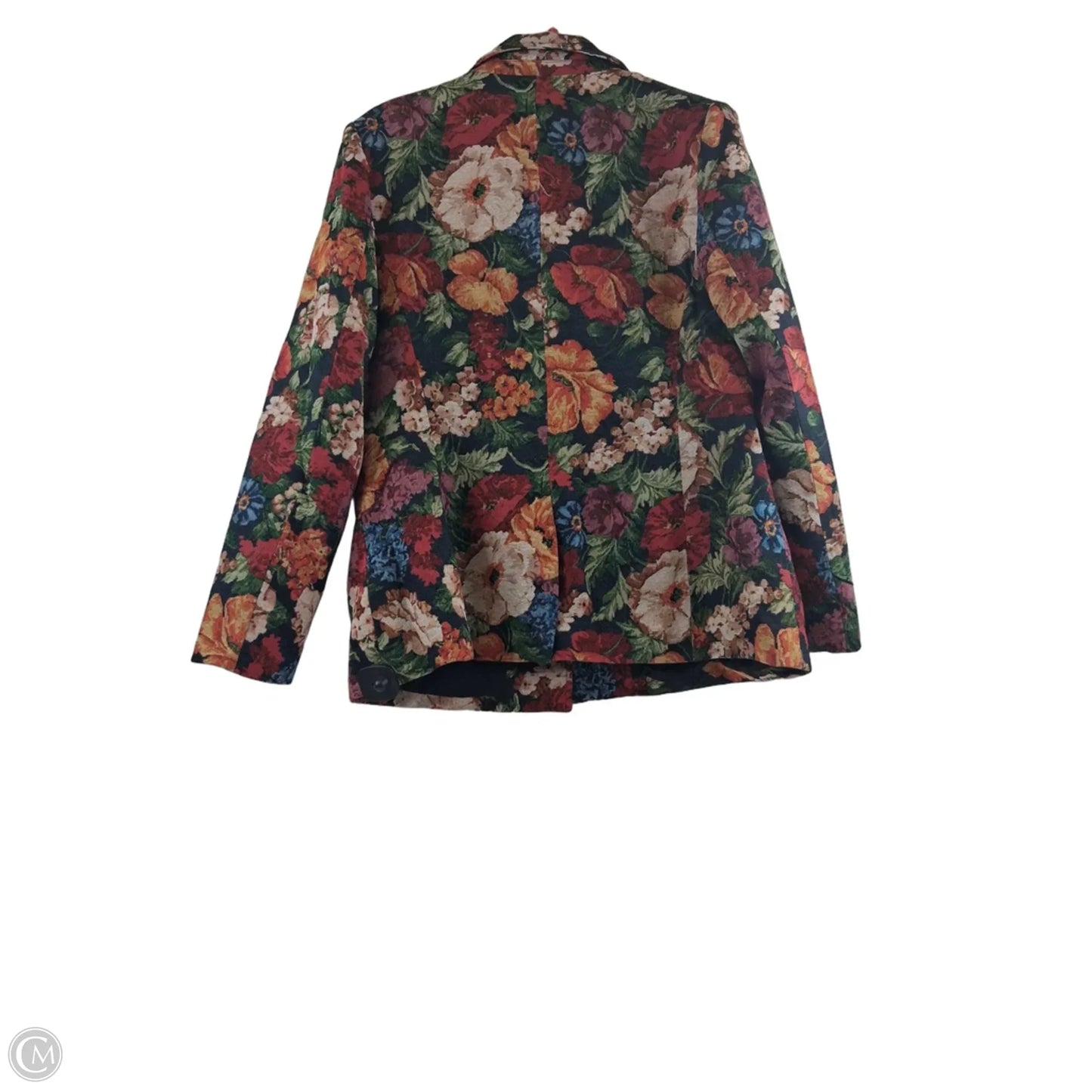 Blazer By Clothes Mentor In Floral Print, Size: L