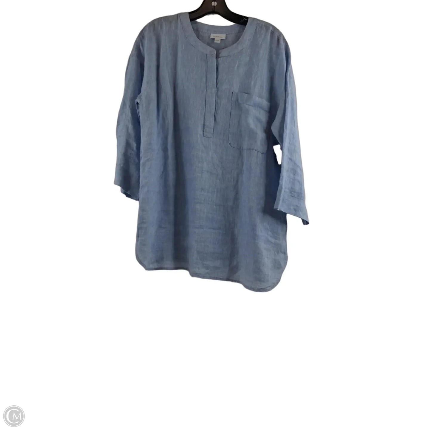 Top 3/4 Sleeve By Pure Jill In Blue, Size: S
