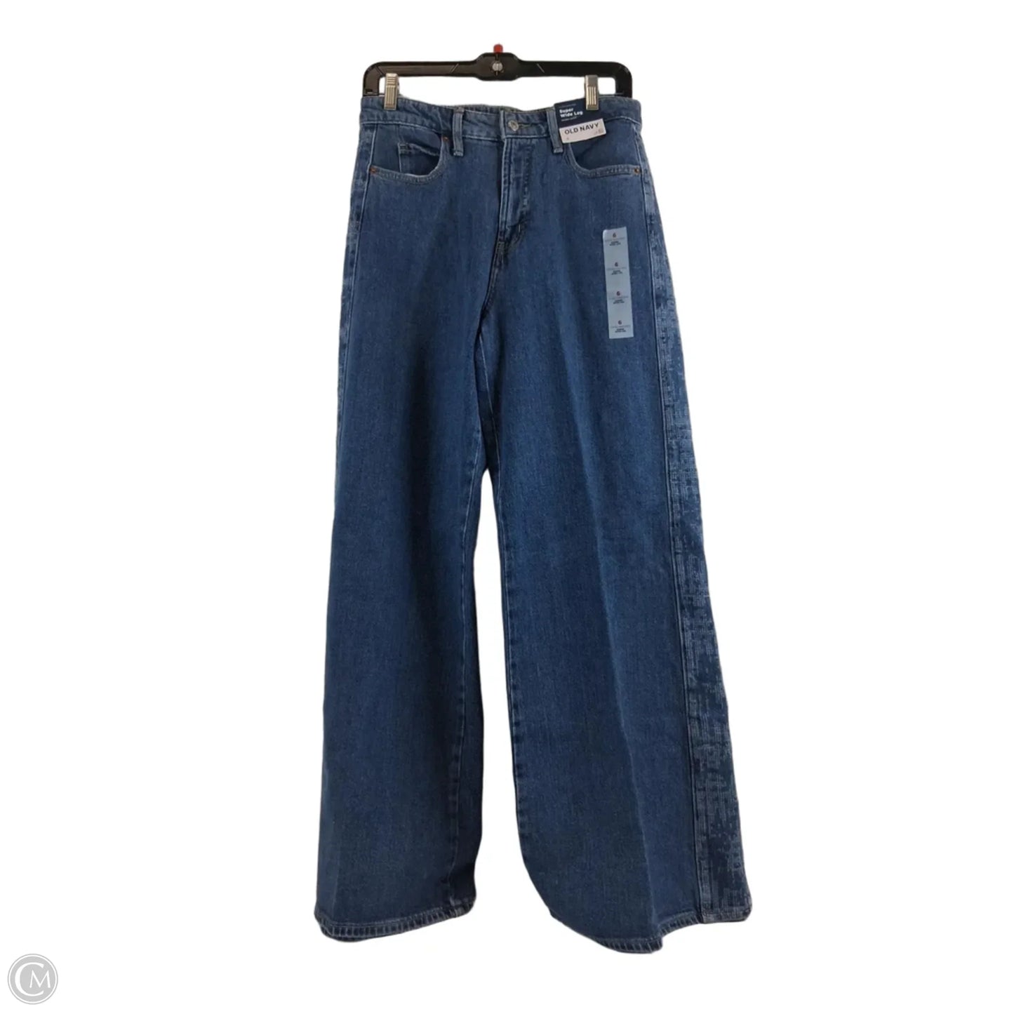 Jeans Wide Leg By Old Navy In Blue Denim, Size: 6
