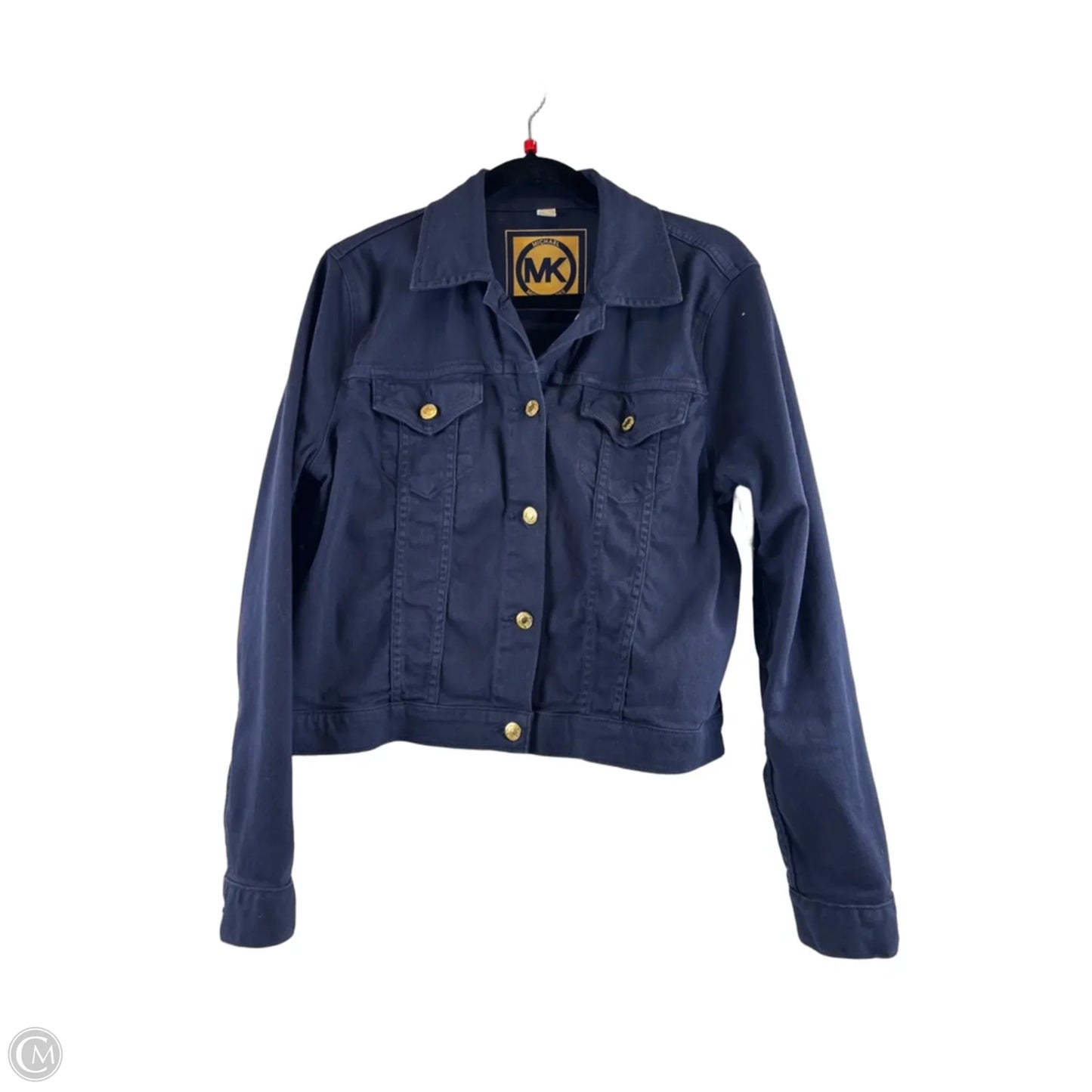 Jacket Denim By Michael By Michael Kors In Blue Denim, Size: L