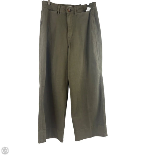 Jeans Wide Leg By Loft In Green Denim, Size: 6
