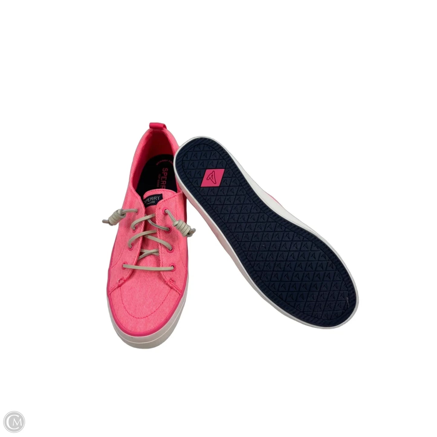 Shoes Sneakers By Sperry In Pink & White, Size: 9.5