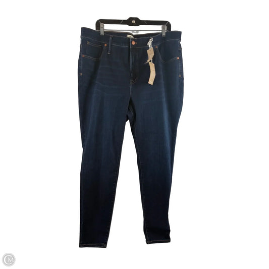 Jeans Skinny By Madewell In Blue Denim, Size: 18
