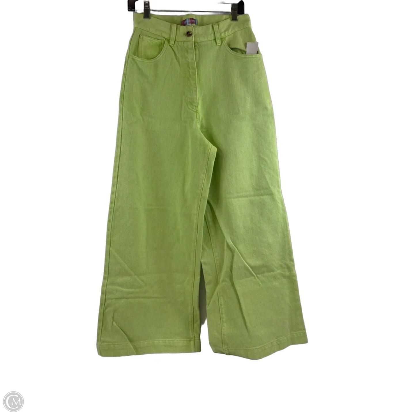 Jeans Wide Leg By Urban Outfitters In Green, Size: 8
