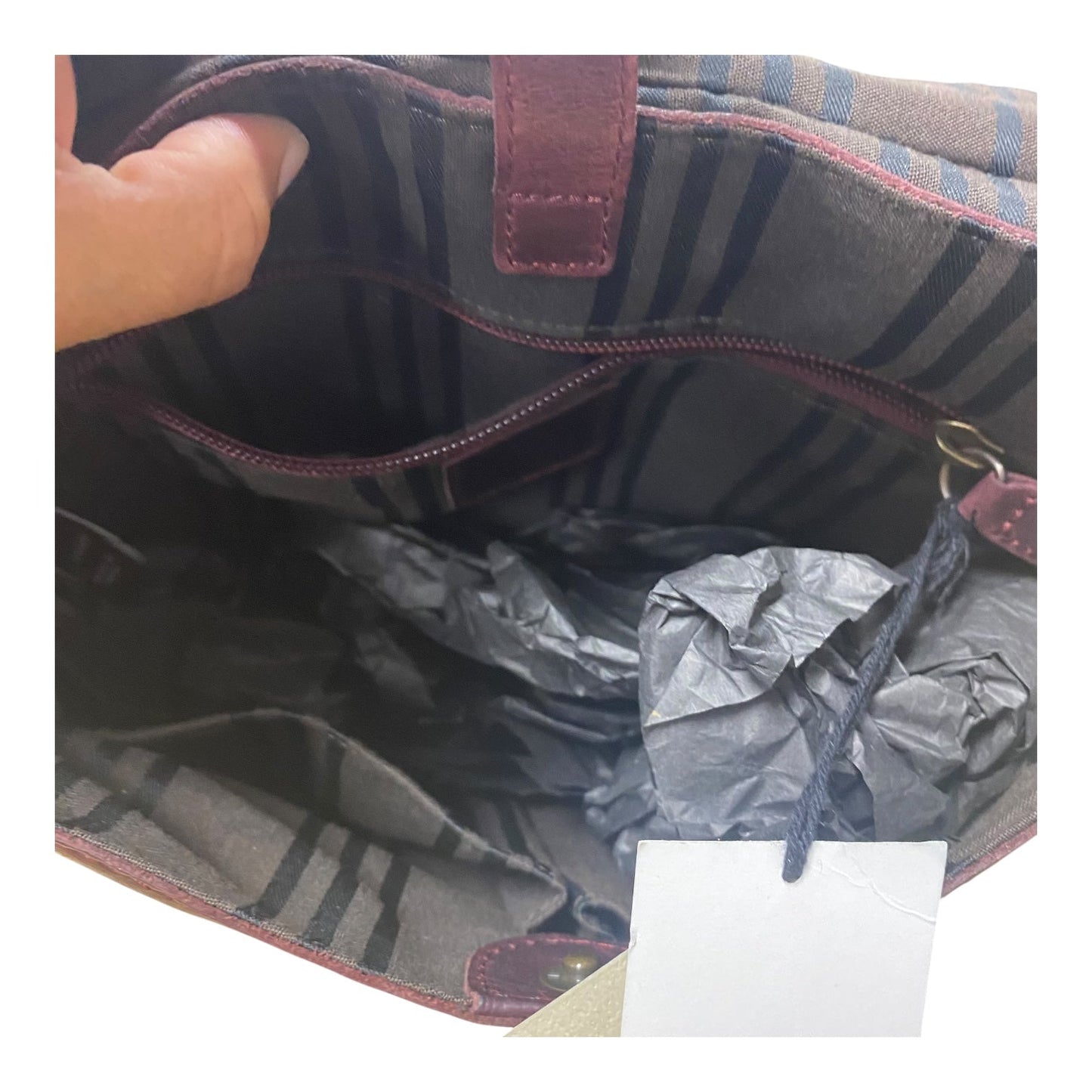 Crossbody Designer By Frye In Purple, Size:Medium