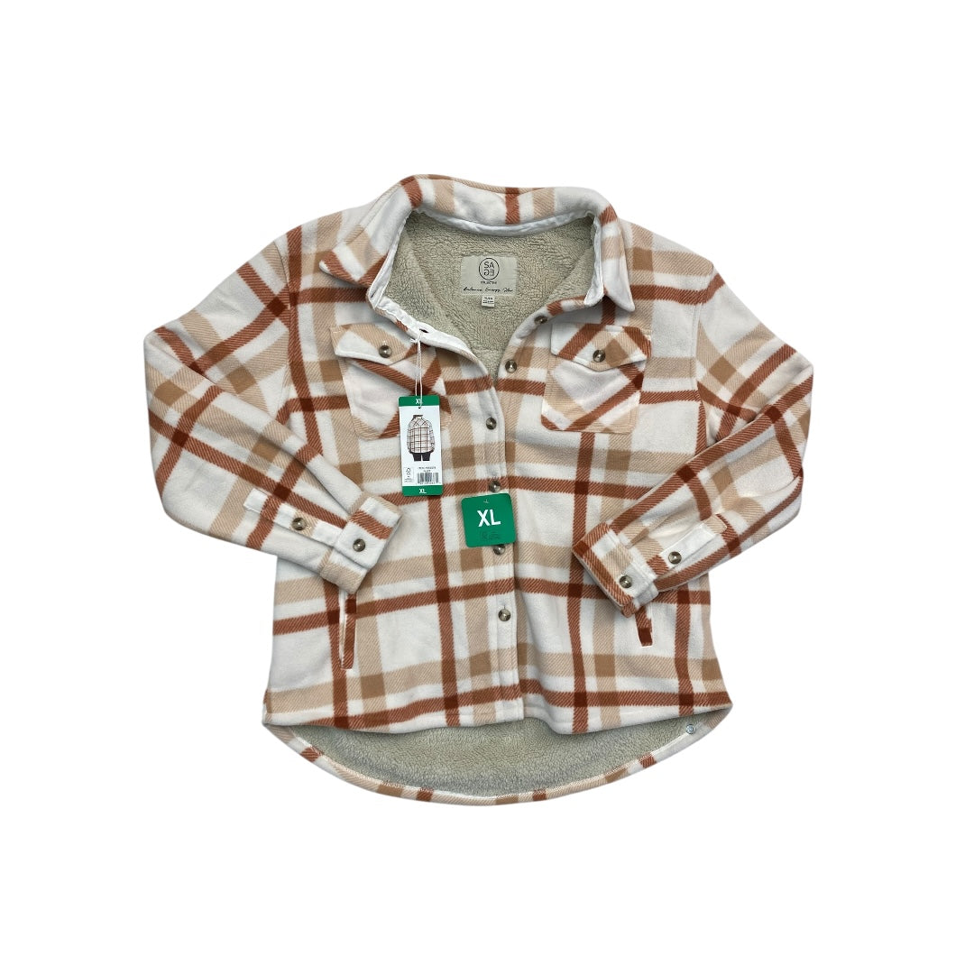 Jacket Other By Sage In Plaid Pattern, Size:Xl