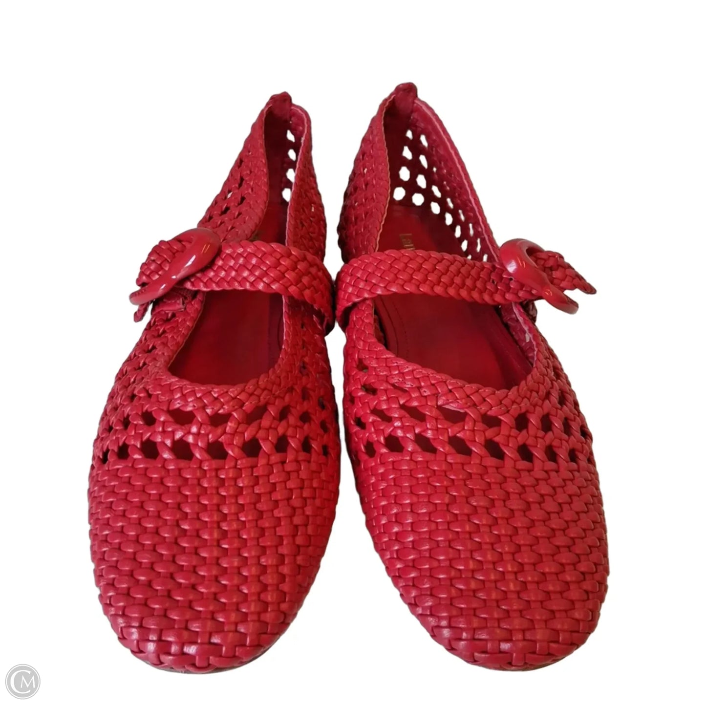 Shoes Flats By Larroude In Red, Size: 7