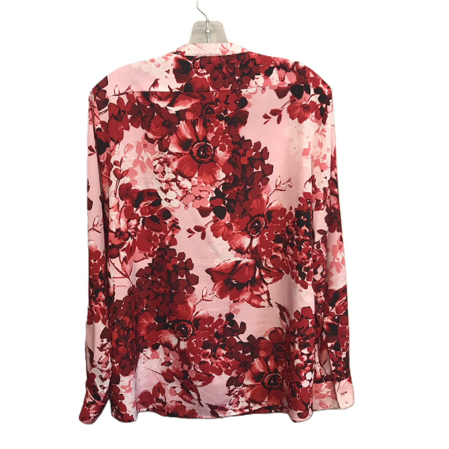 Floral Print Top Long Sleeve By Calvin Klein, Size: Xl