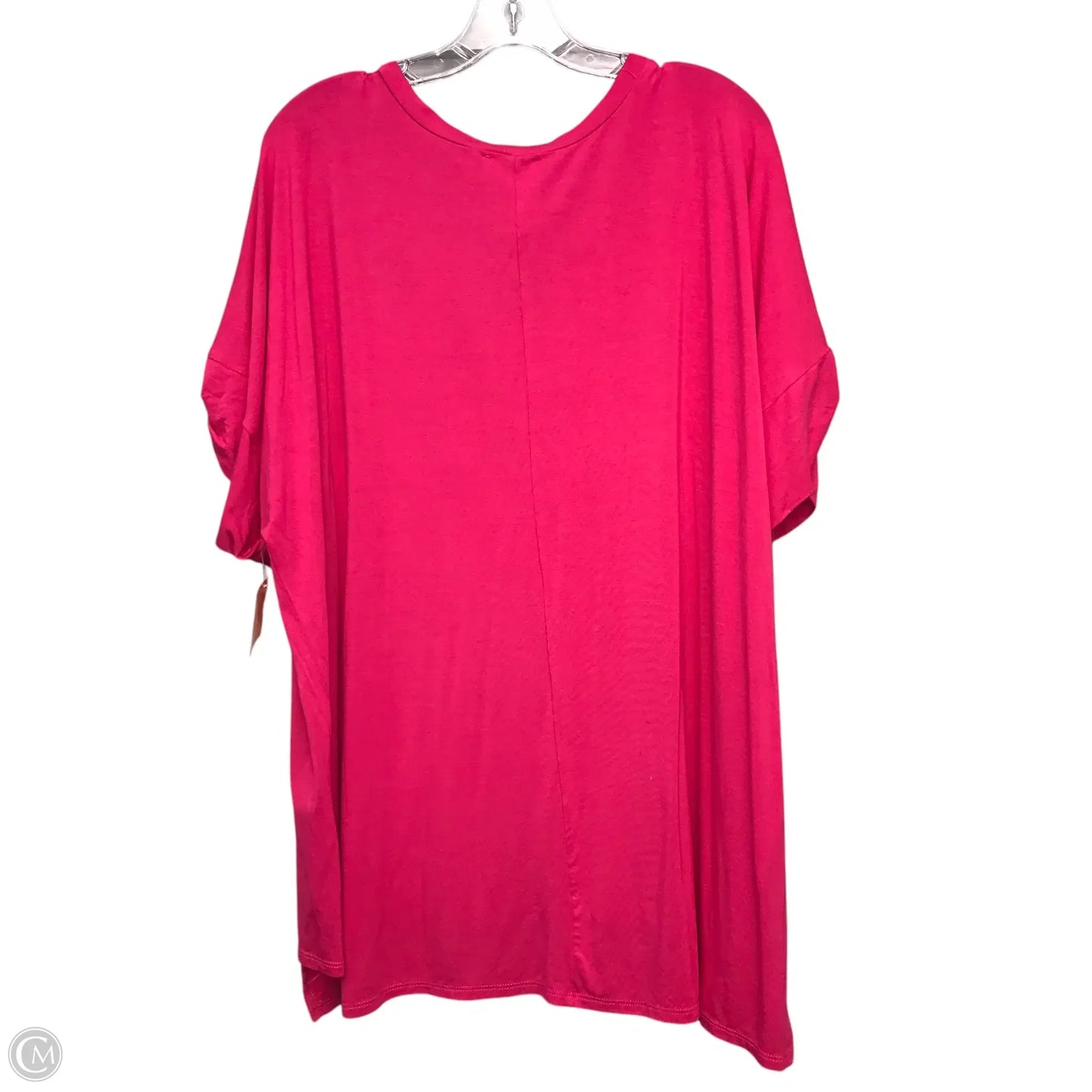 Top Short Sleeve By Chicsoul In Pink, Size: Xl
