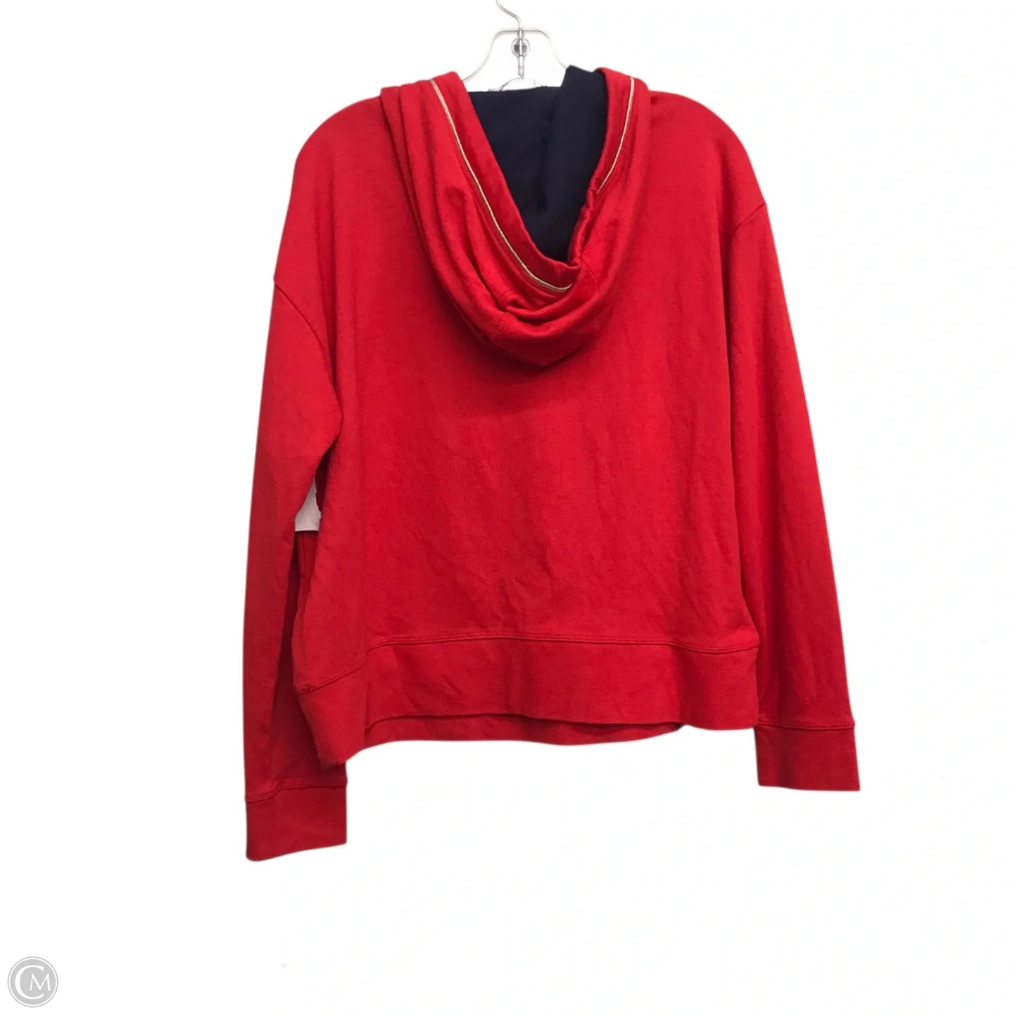 Sweatshirt Hoodie By Tommy Hilfiger In Red, Size: Xl