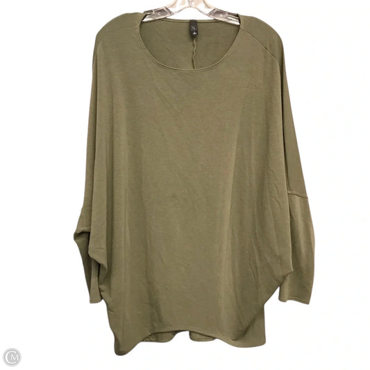 Top Long Sleeve By Alya In Green, Size: L