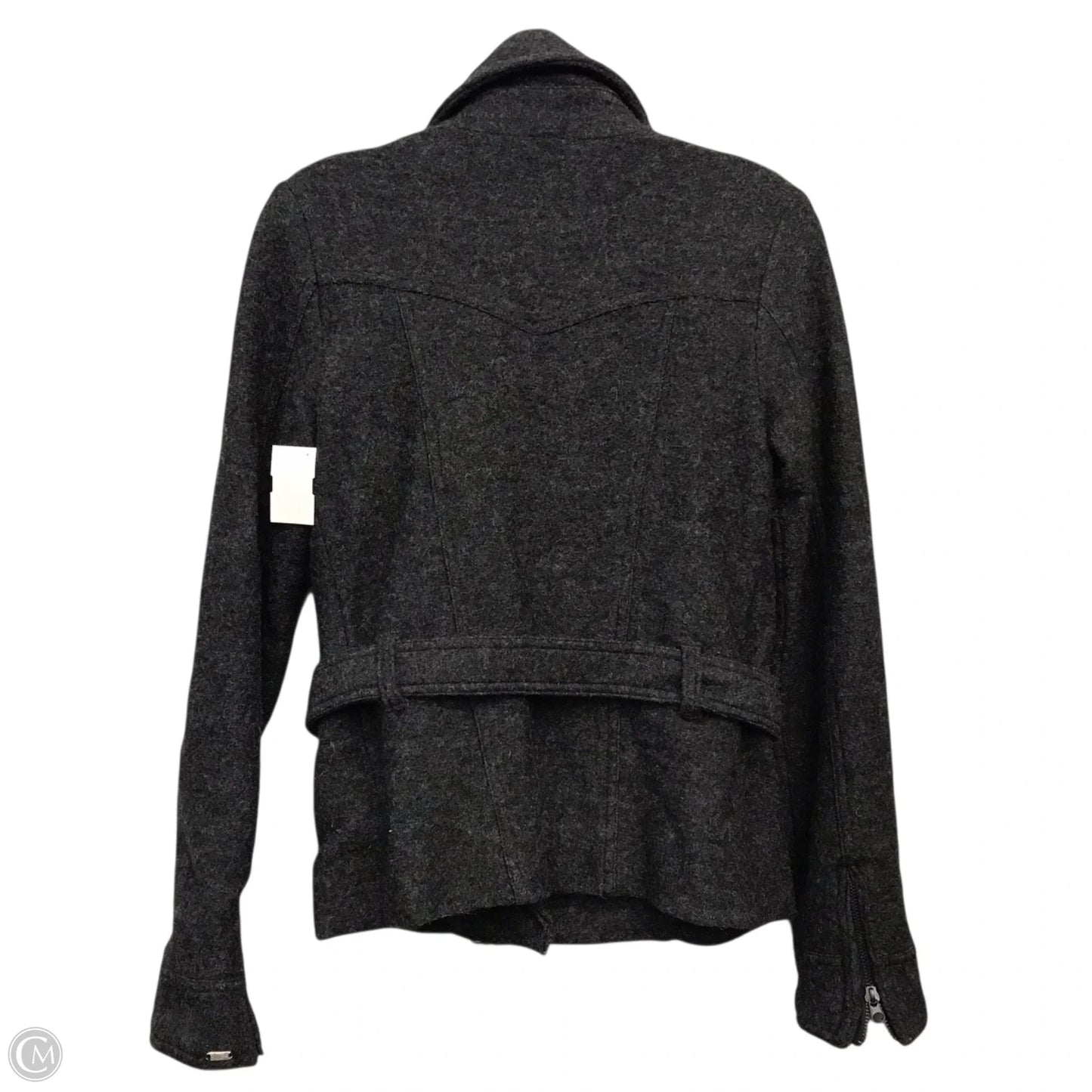 Coat Wool By Dex In Grey, Size: S