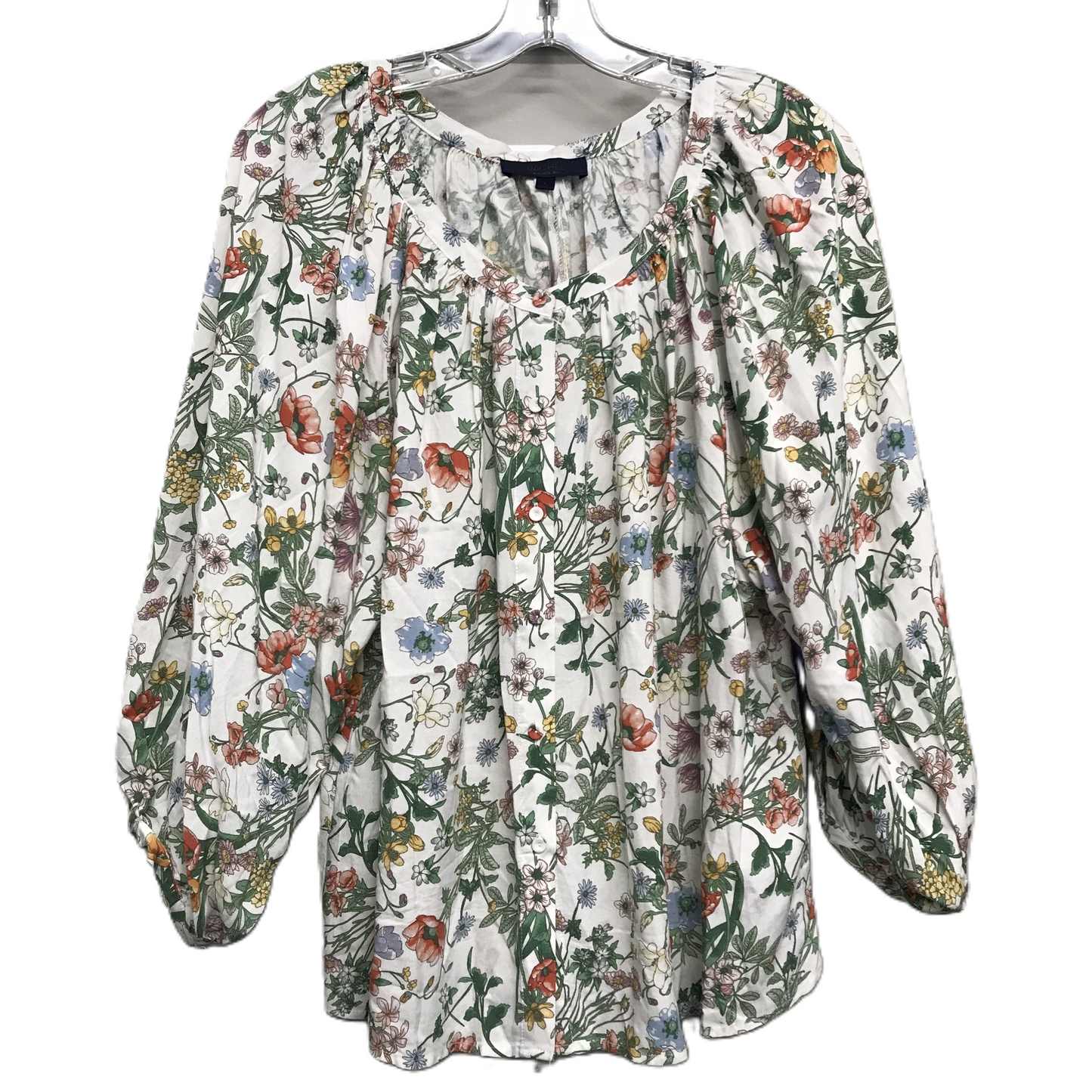 Top Long Sleeve By Rachel Roy In Floral Print, Size: L