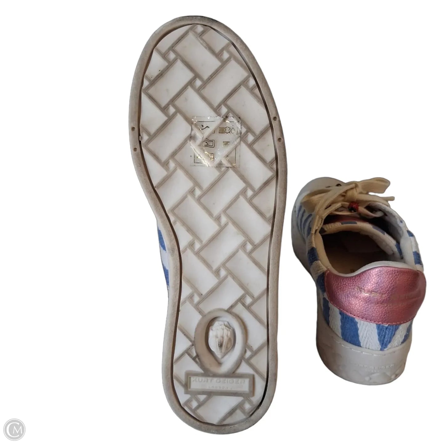 Shoes Designer By Kurt Geiger In Blue & White, Size: 5.5