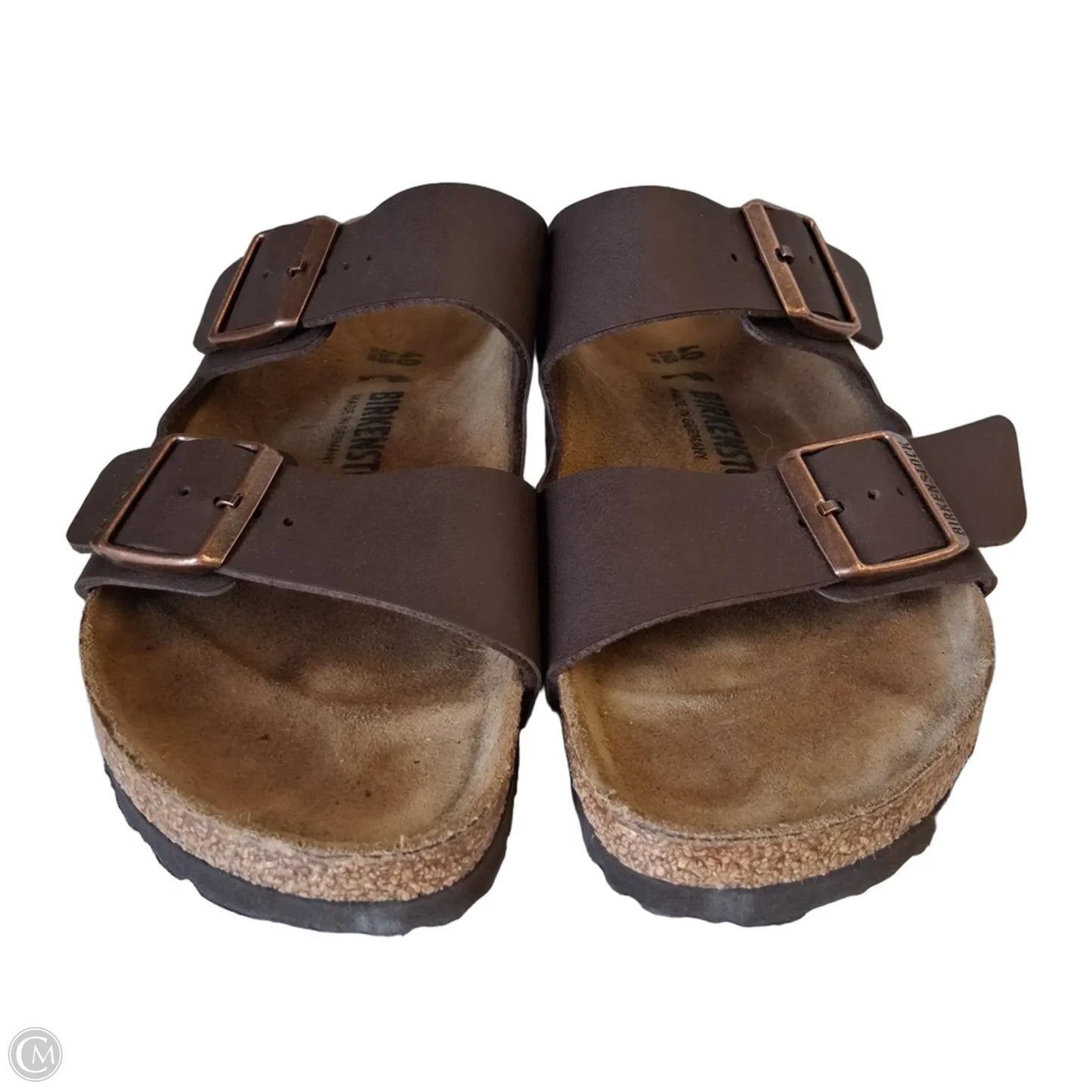 Sandals Flats By Birkenstock In Brown, Size: 9