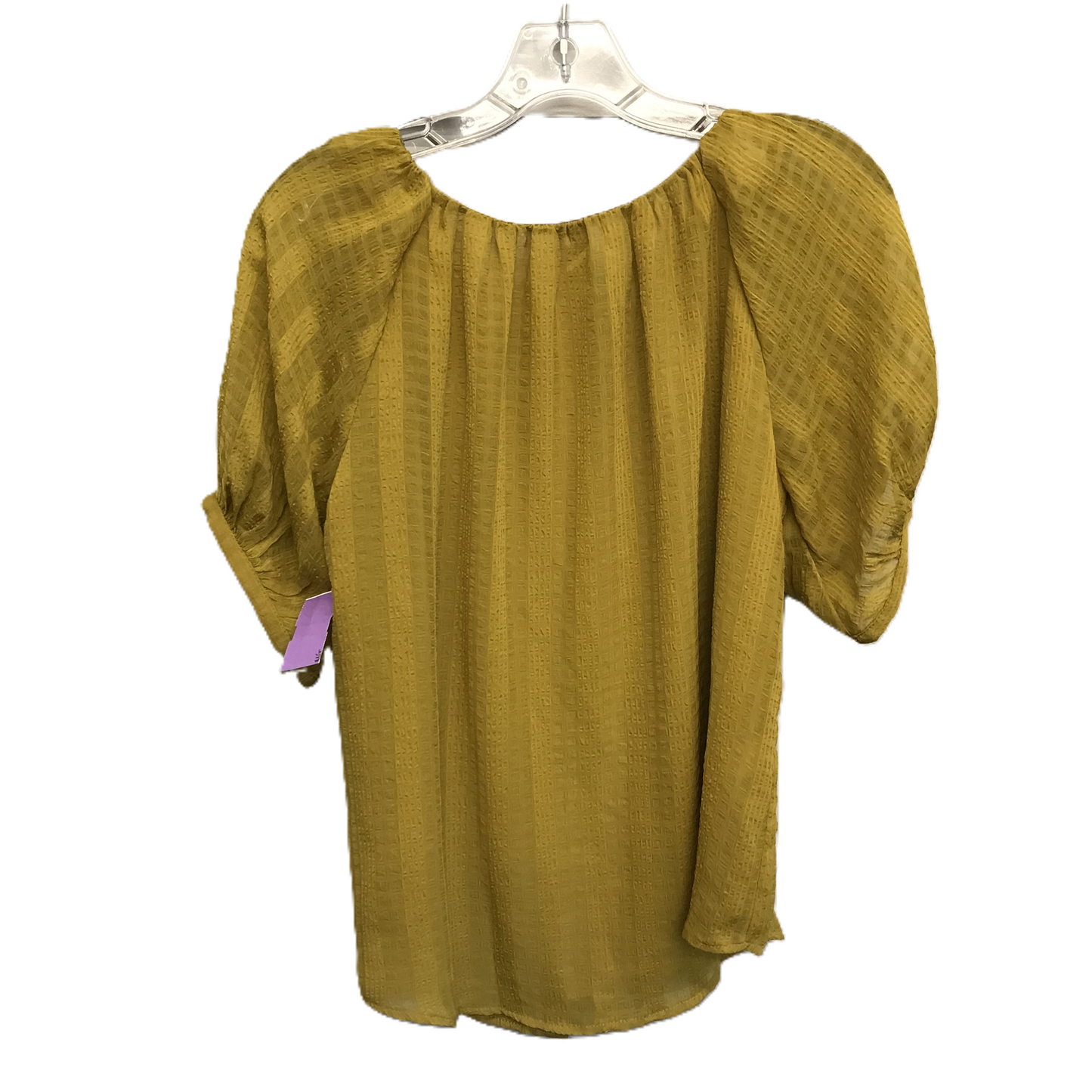 Chartreuse Top Short Sleeve By Ann Taylor, Size: S