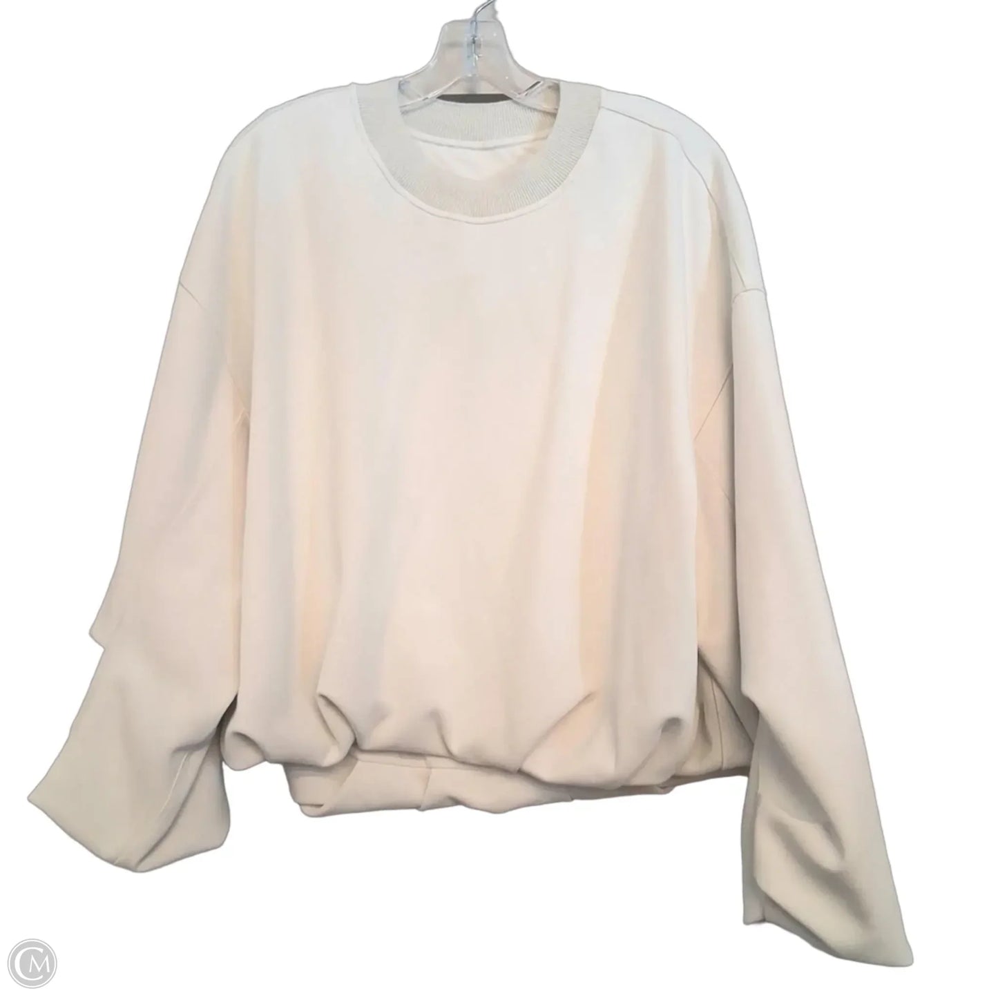 Sweatshirt Crewneck By Lululemon In Beige, Size: M