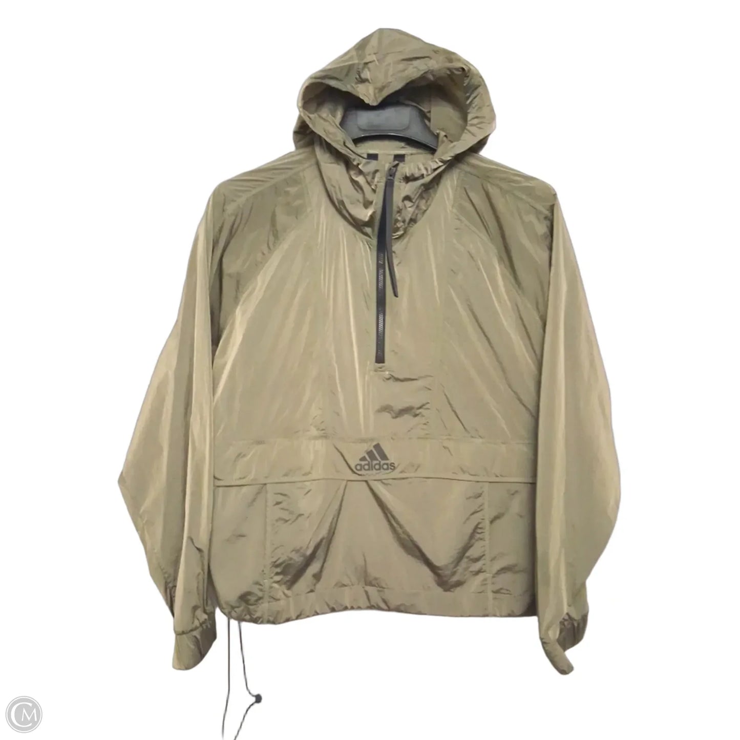 Athletic Jacket By Adidas In Green, Size: M