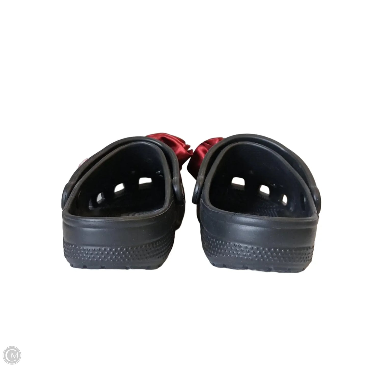 Shoes Flats By Crocs In Black, Size: 8