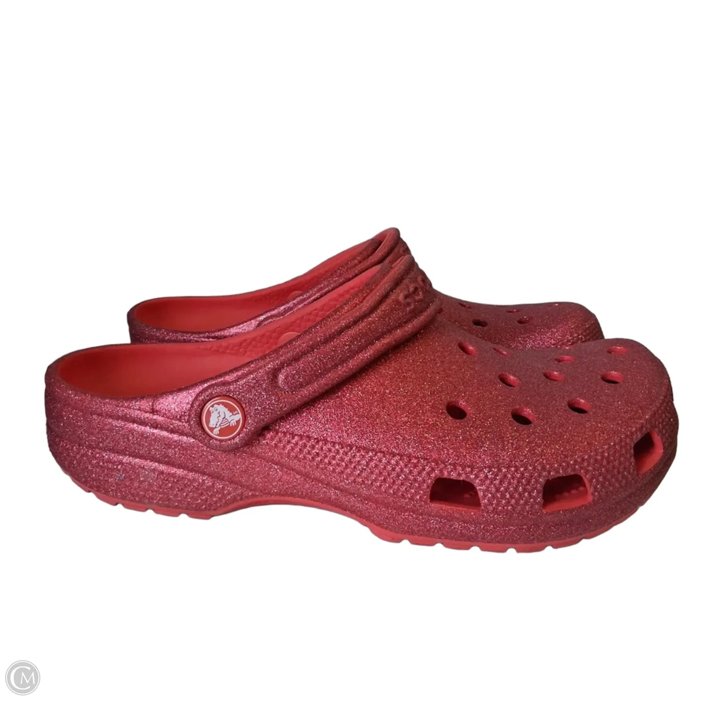 Shoes Flats By Crocs In Red, Size: 8