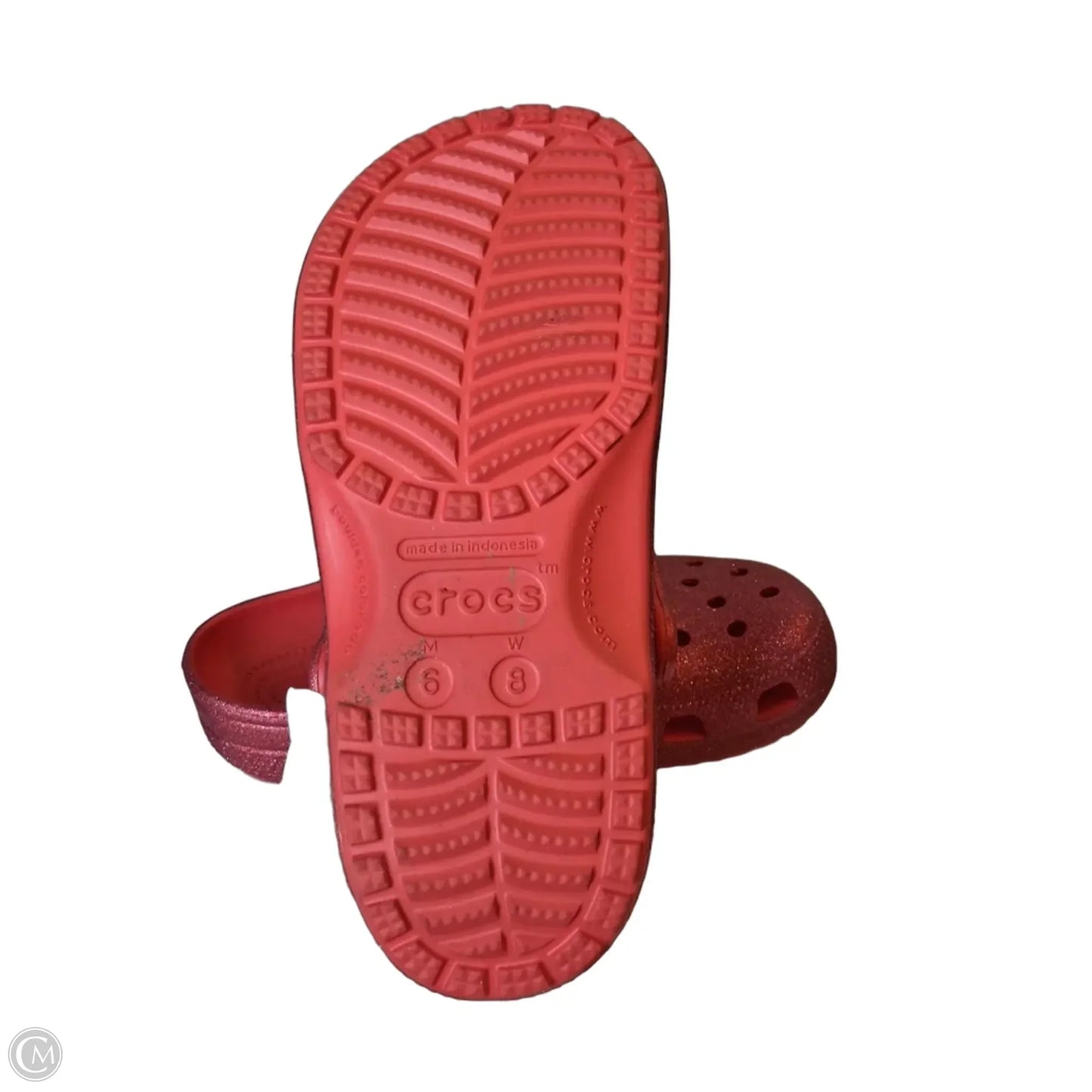 Shoes Flats By Crocs In Red, Size: 8