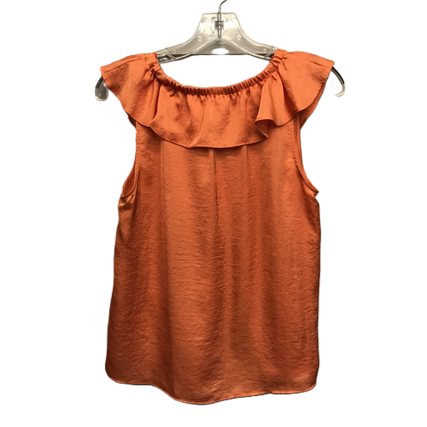 Orange Top Sleeveless By Ann Taylor, Size: M