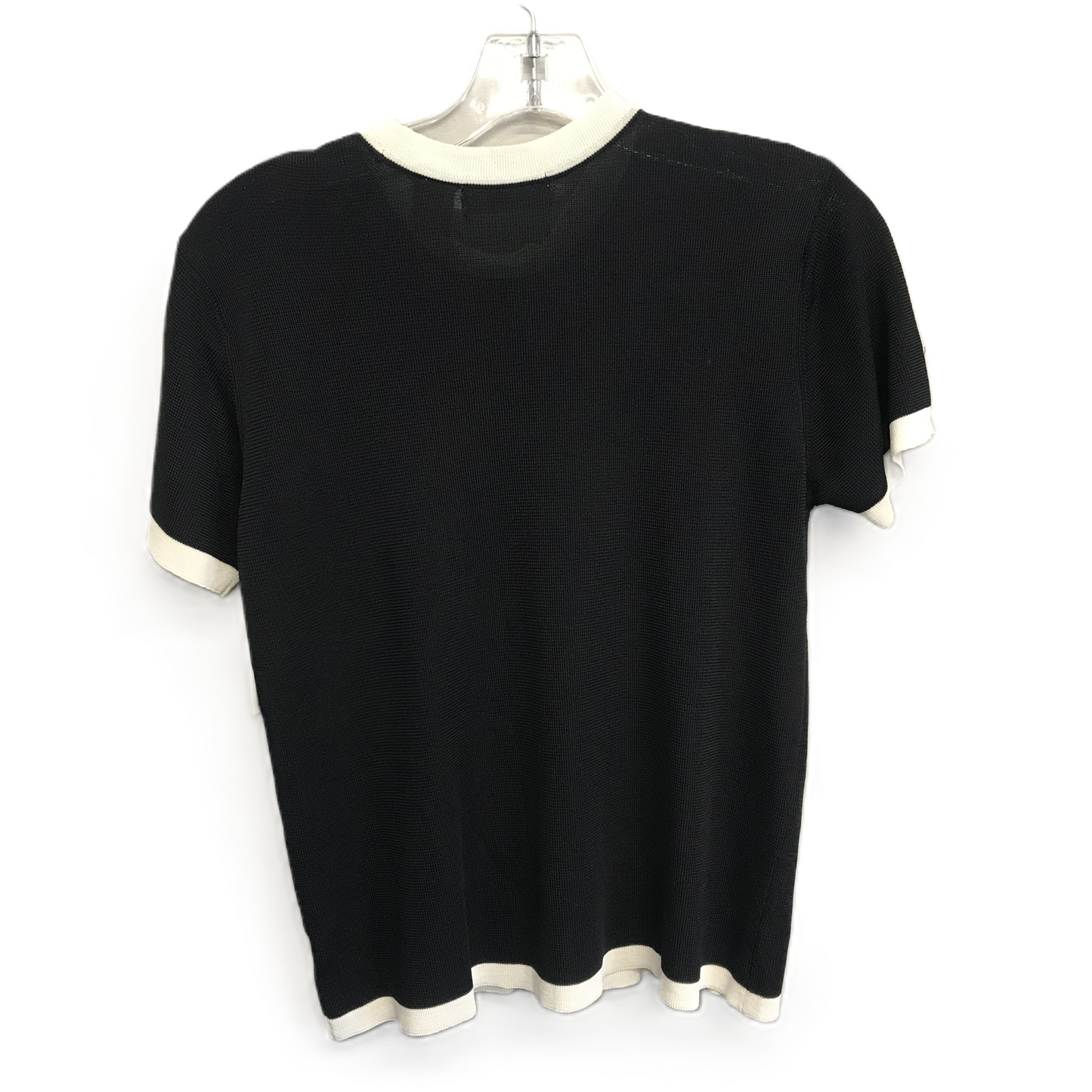 Black Top Short Sleeve Basic By Liz Claiborne, Size: M