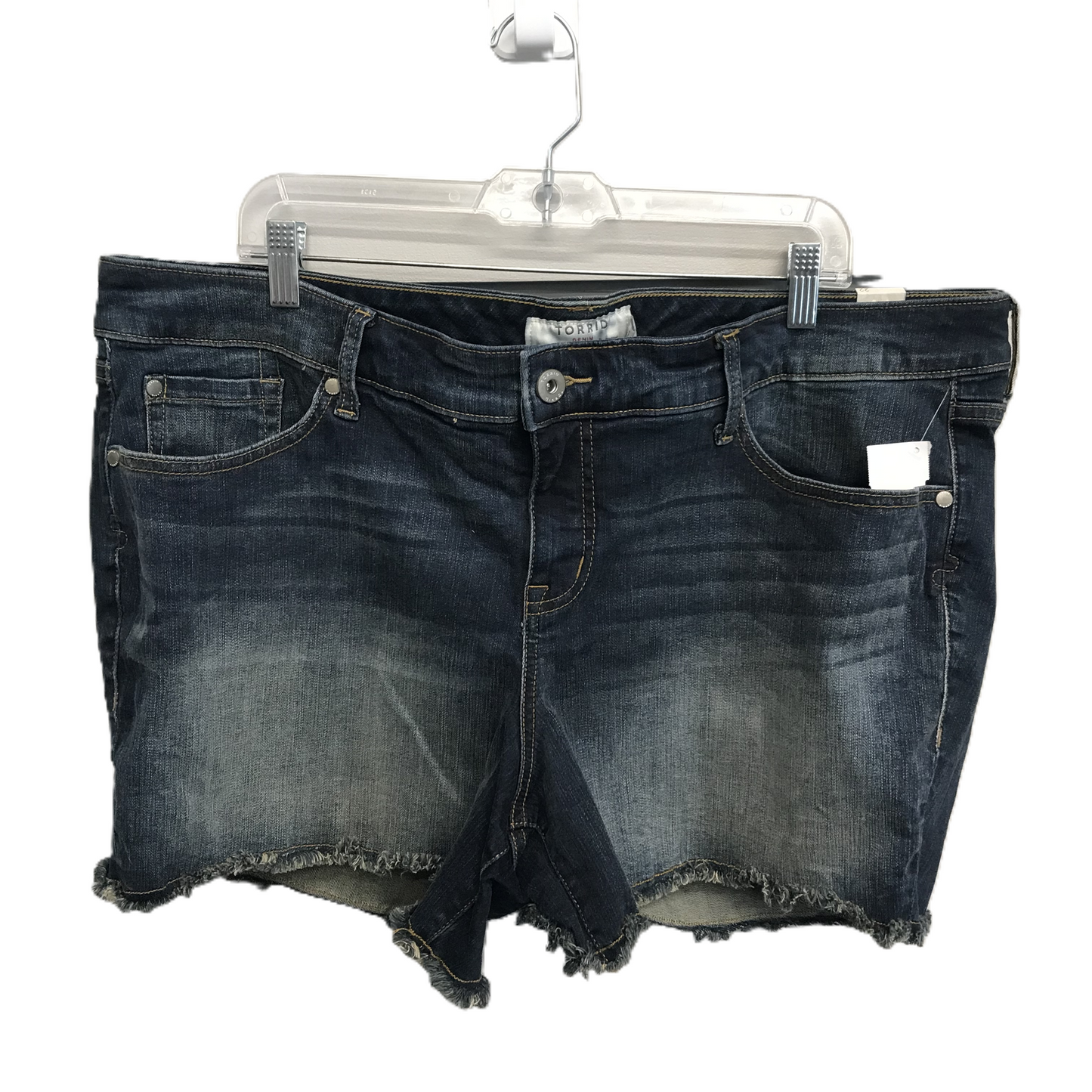 Blue Denim Shorts By Torrid, Size: 22