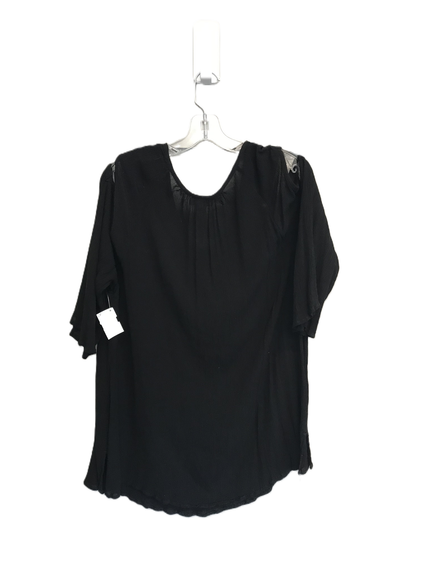 Black & White Top Long Sleeve By Catherines, Size: 3x