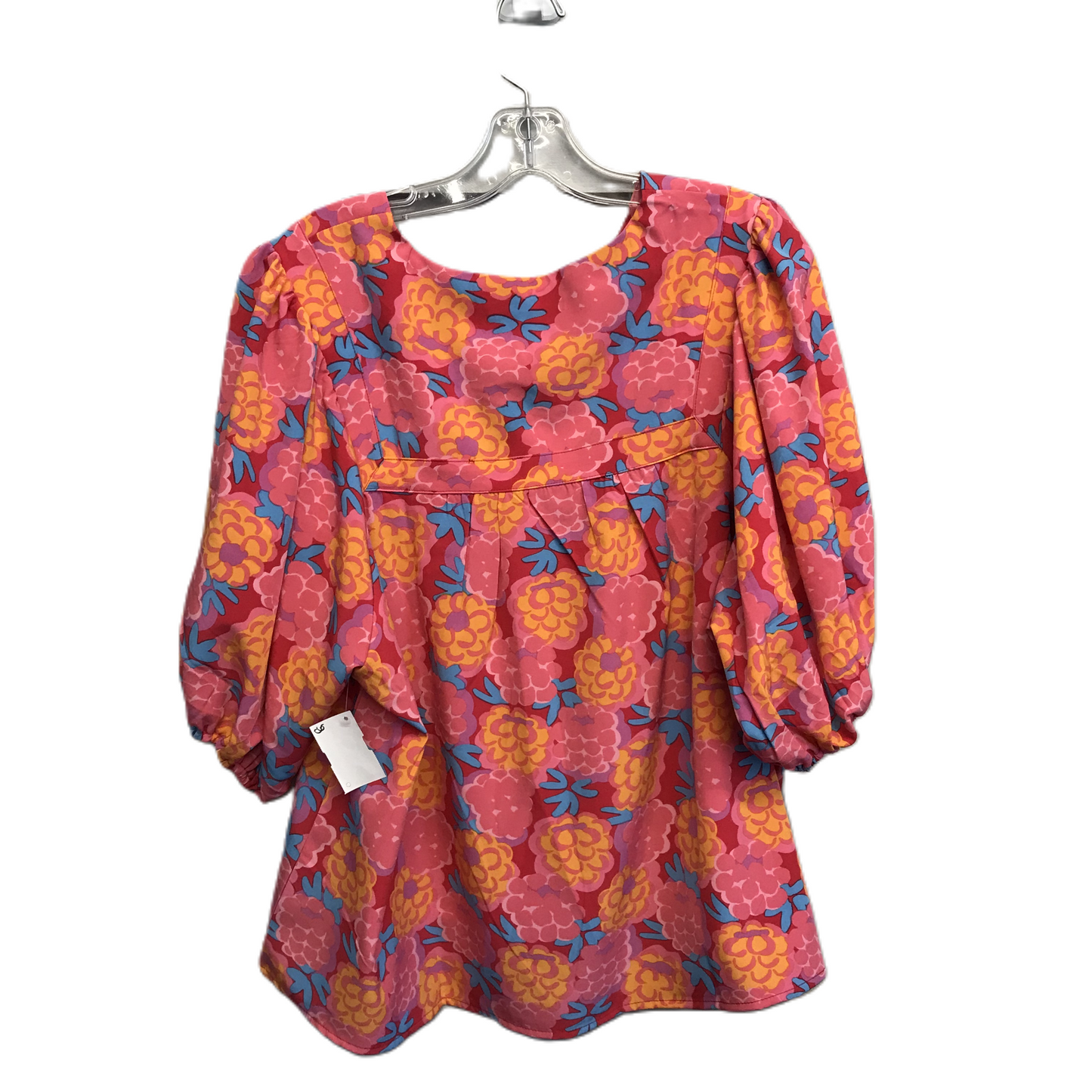 Floral Print Top 3/4 Sleeve By Michelle McDowell, Size: L