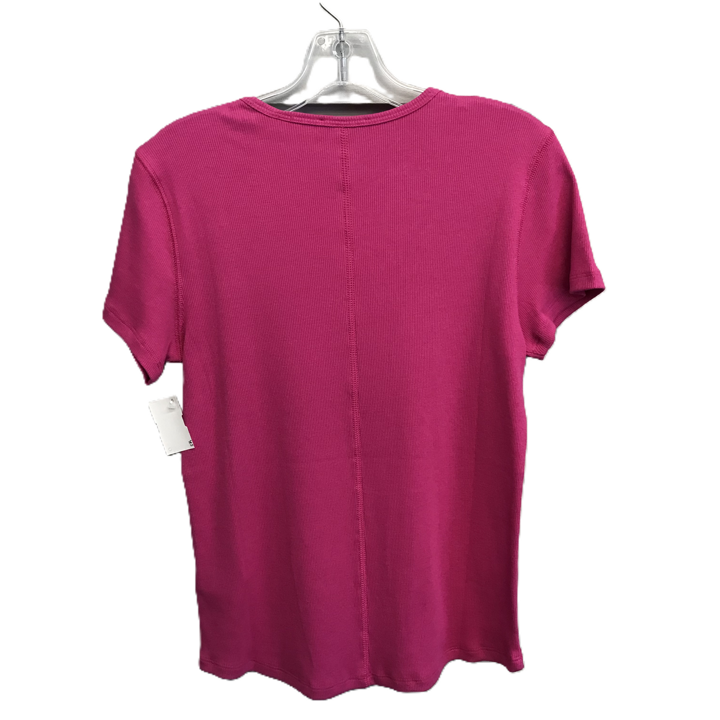 Pink Top Short Sleeve Basic By Tahari By Arthur Levine, Size: L