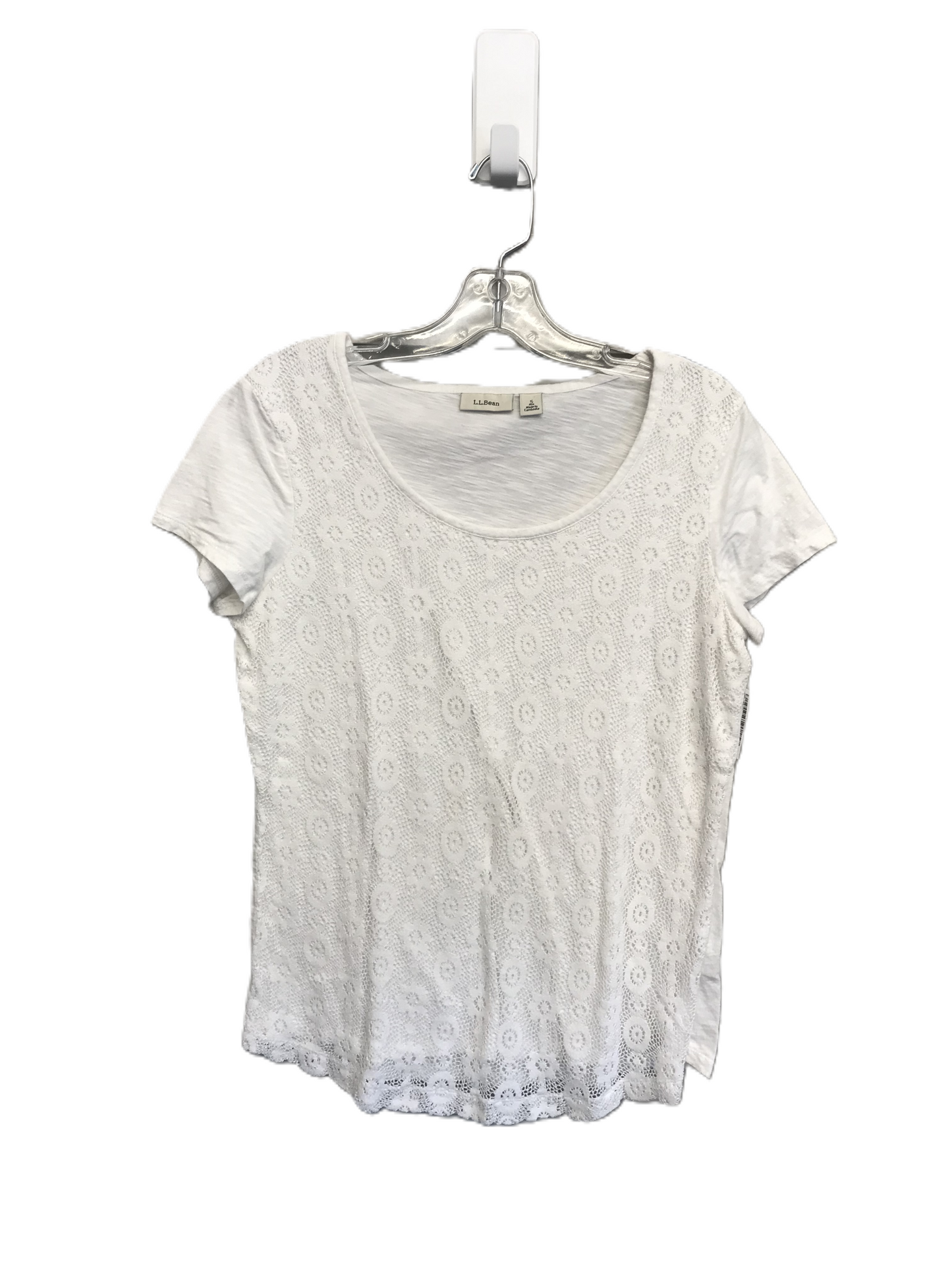 White Top Short Sleeve By L.l. Bean, Size: S