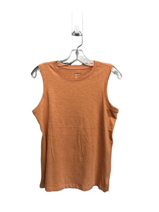 Orange Top Sleeveless By Sonoma, Size: Xs