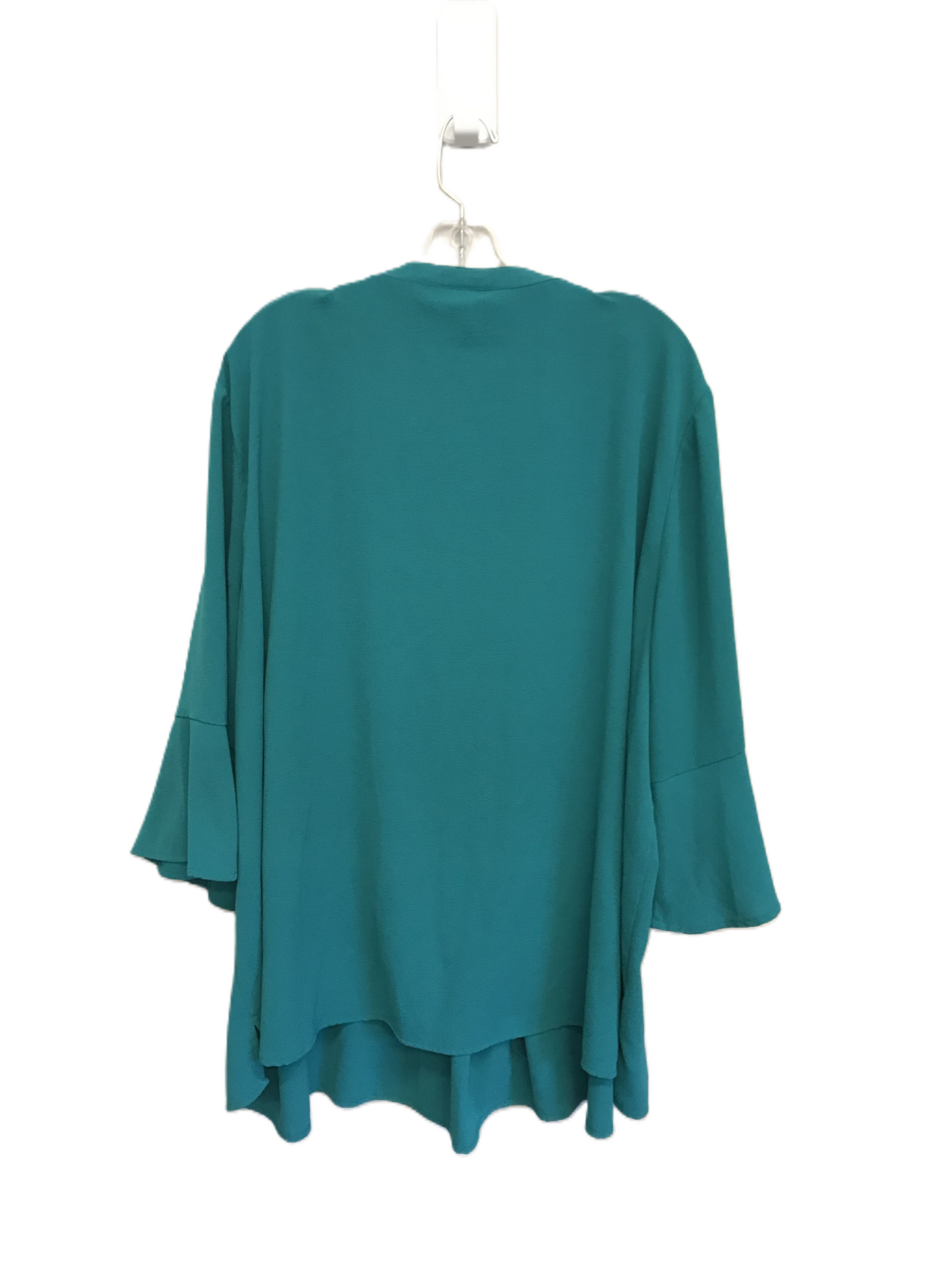 Teal Top Long Sleeve By Catherines, Size: 3x