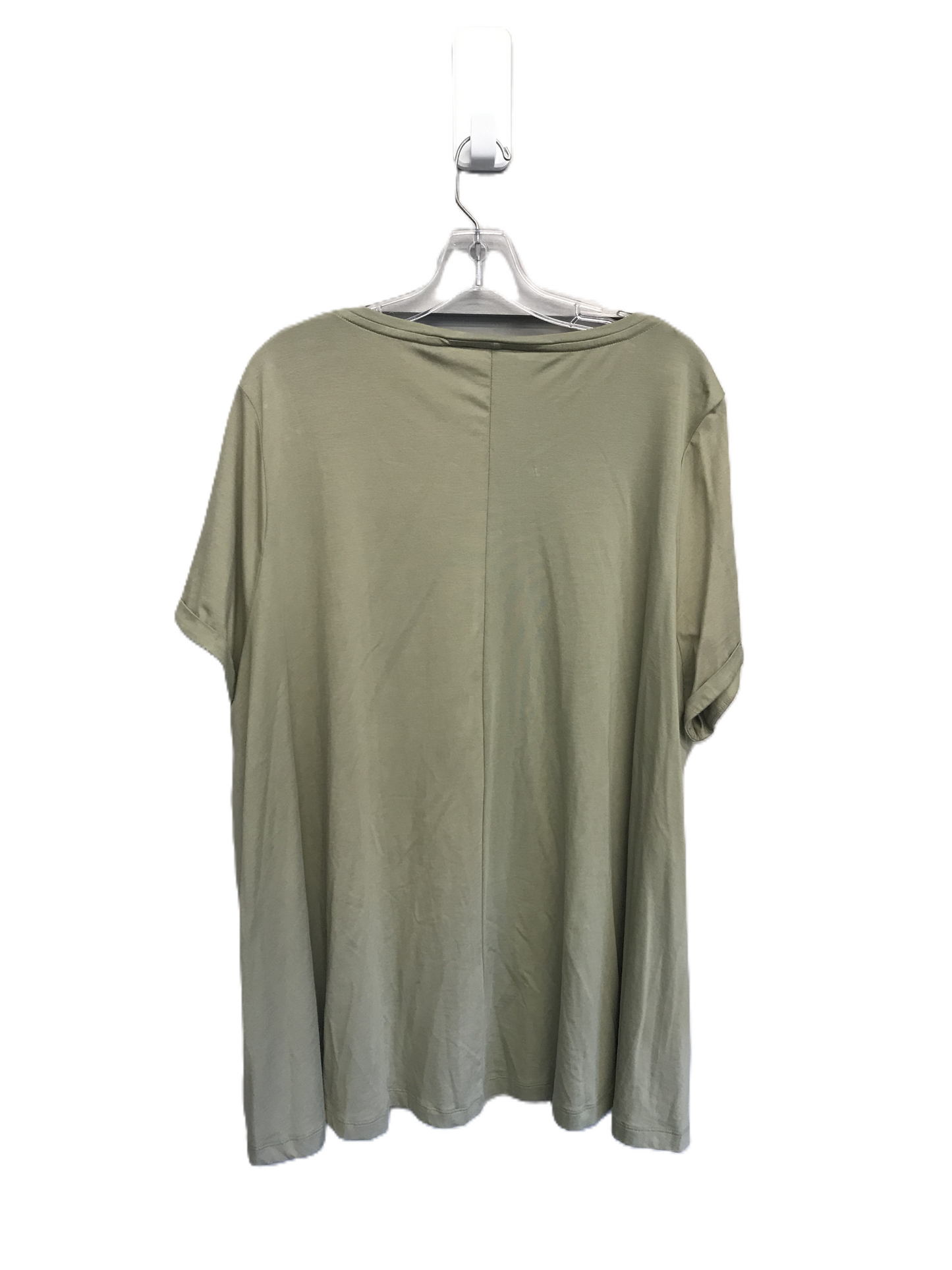 Green Top Short Sleeve Basic By Lands End, Size: 3x