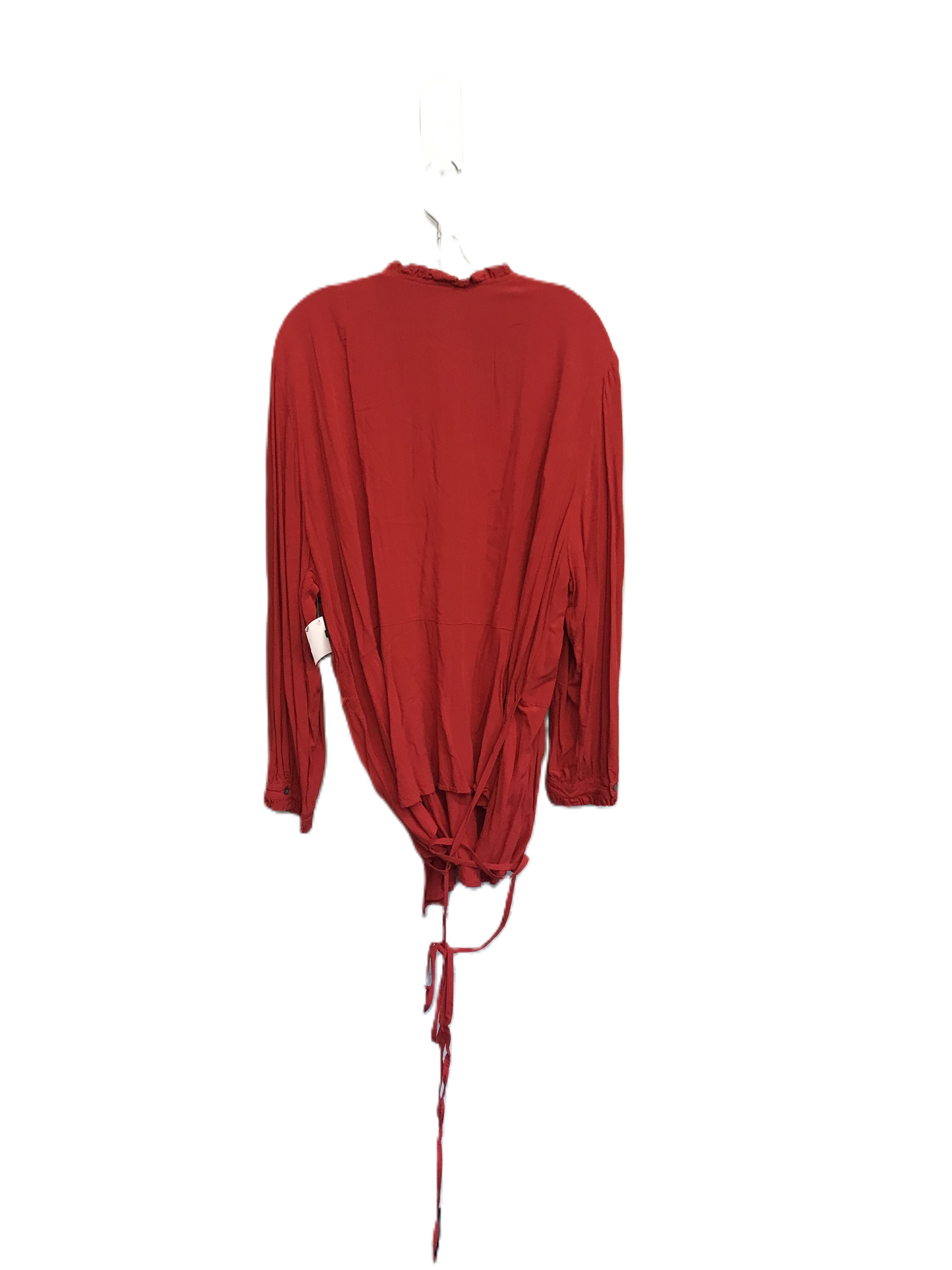 Red Top Long Sleeve By Loft, Size: 4x