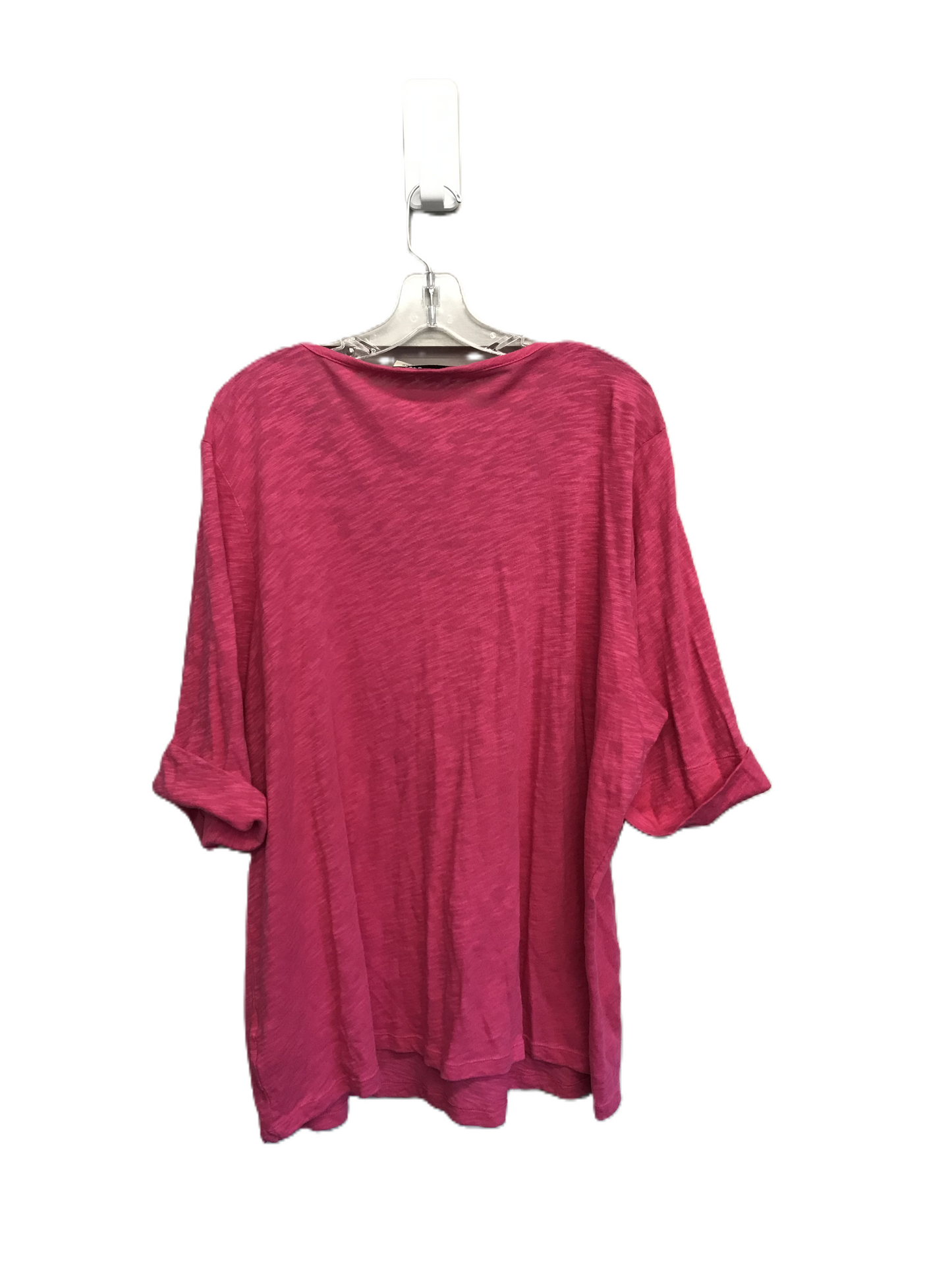 Pink Top Short Sleeve By Jones New York, Size: 3x