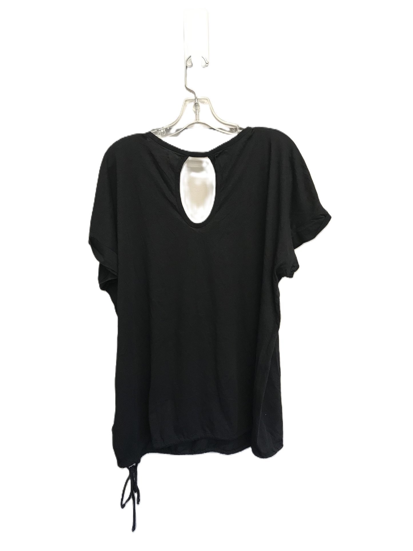Black Top Short Sleeve By Dkny, Size: 4x