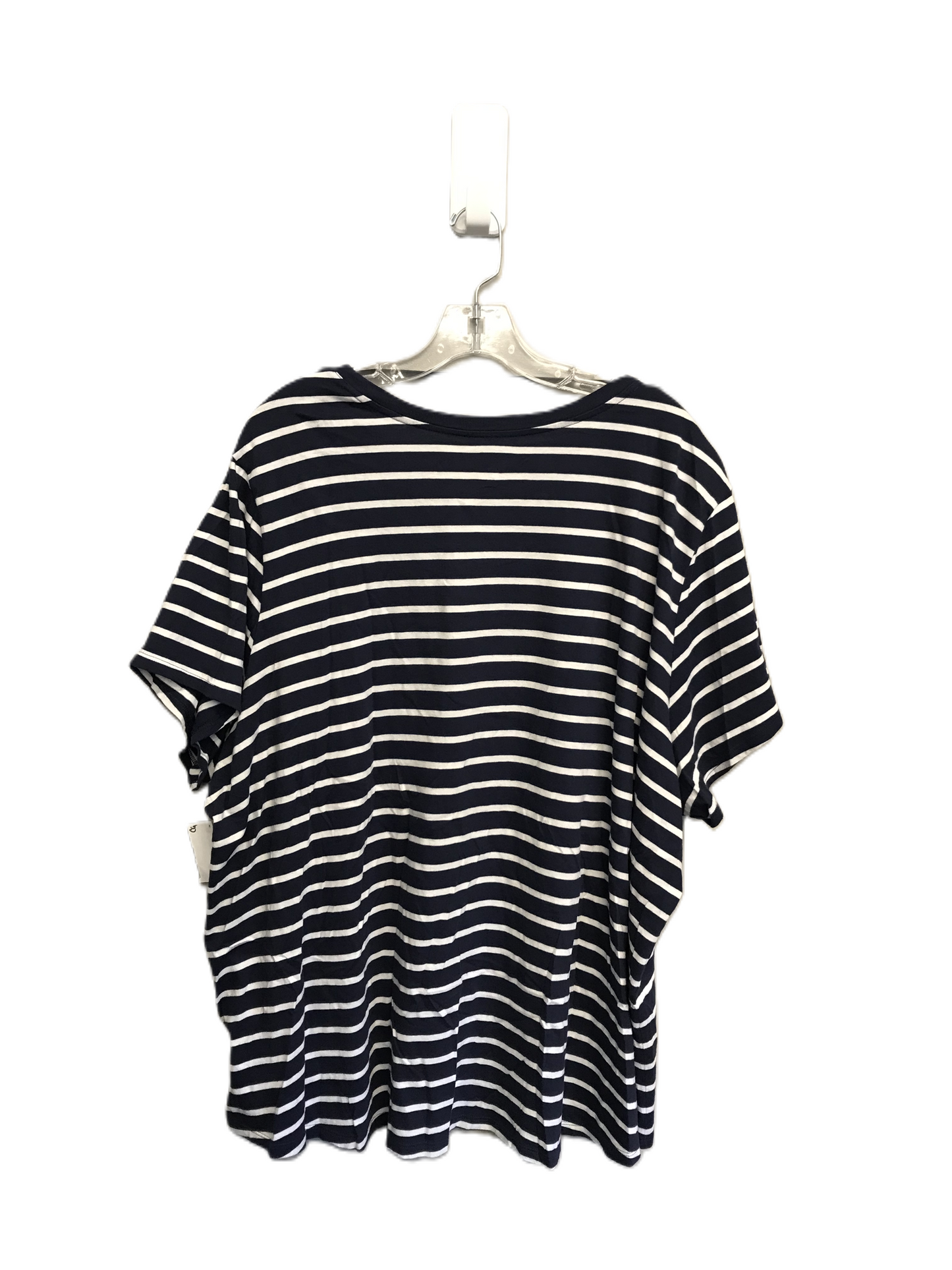 Striped Pattern Top Short Sleeve By Old Navy, Size: 4x