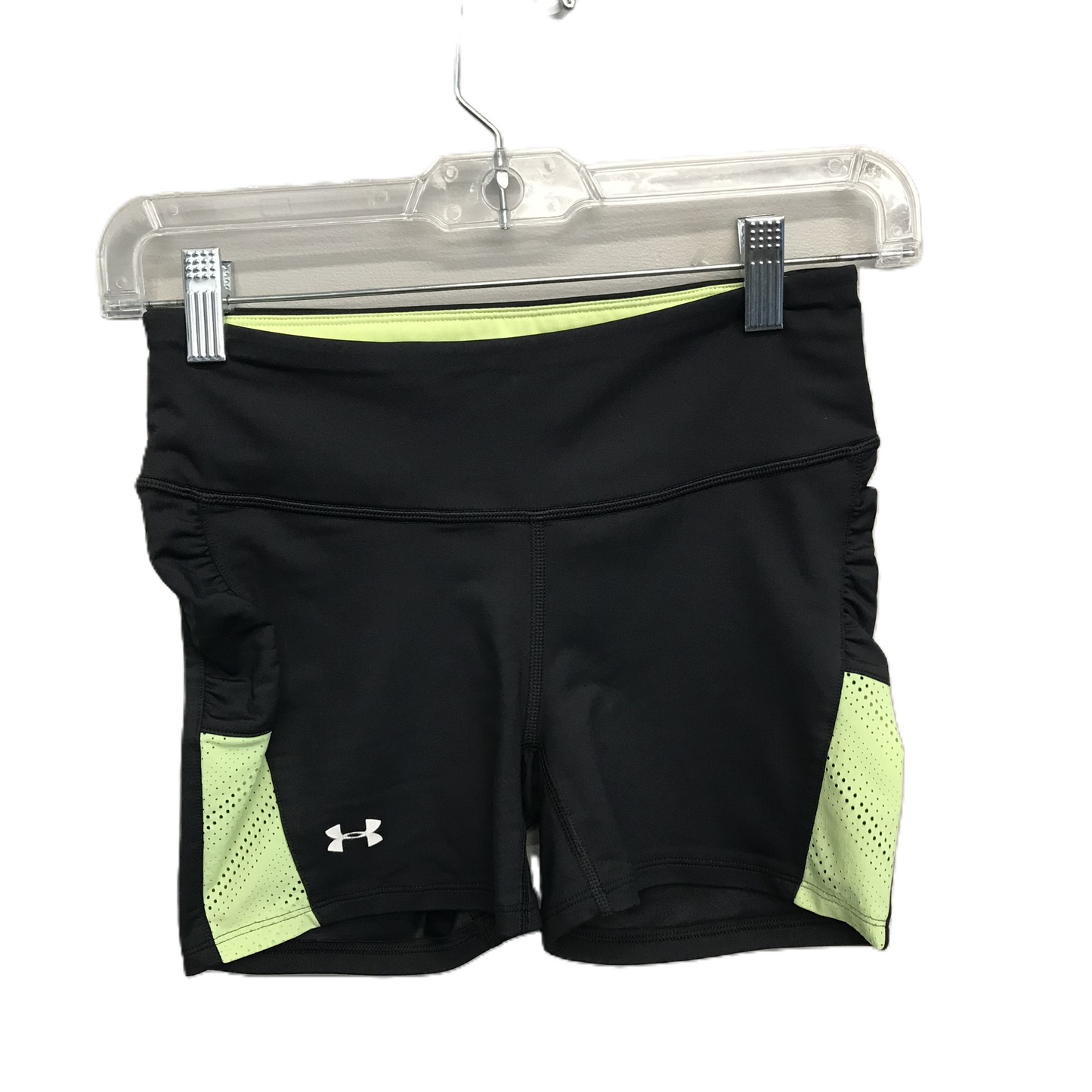 Black & Green Athletic Shorts By Under Armour, Size: Xs