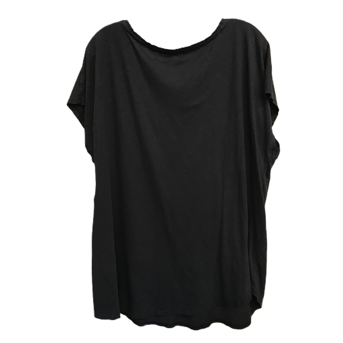 Black Top Short Sleeve By Maurices, Size: 3X