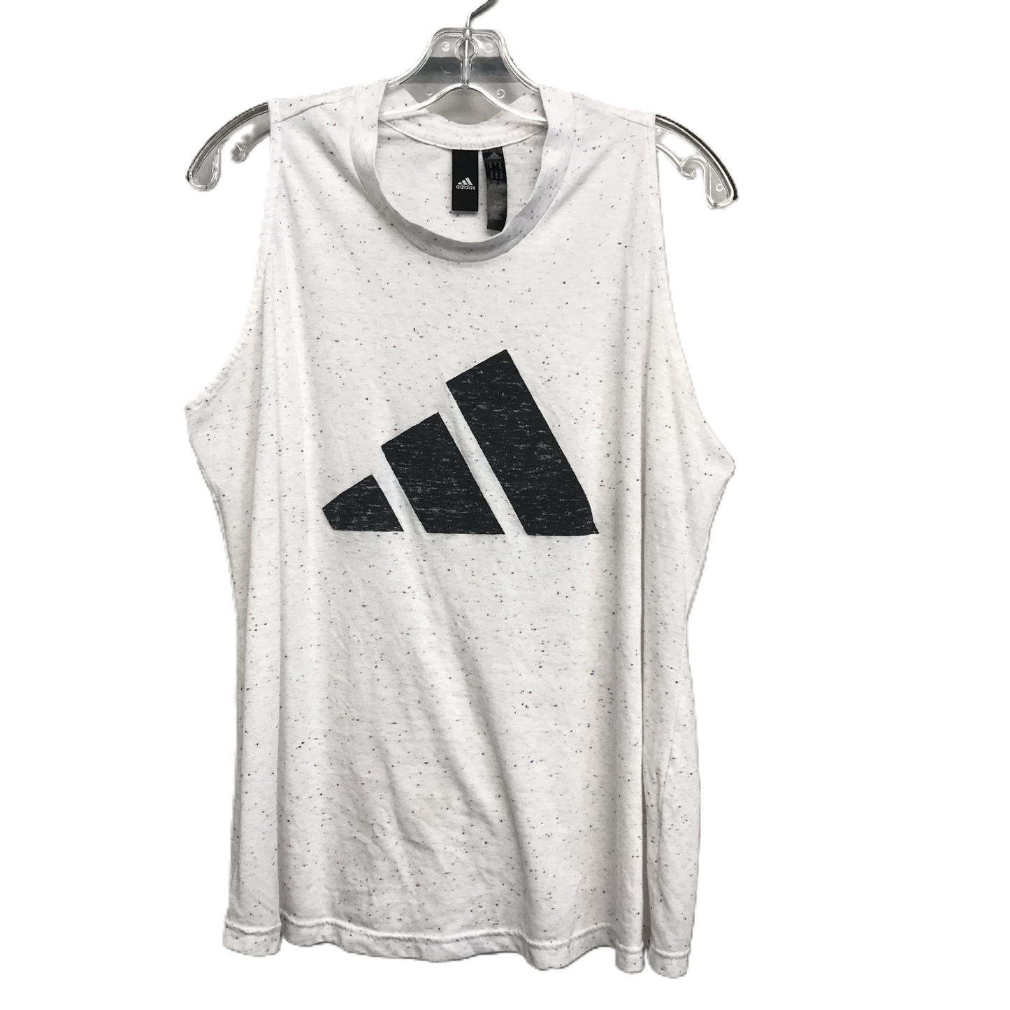 Athletic Tank Top By Adidas In White, Size: 1x