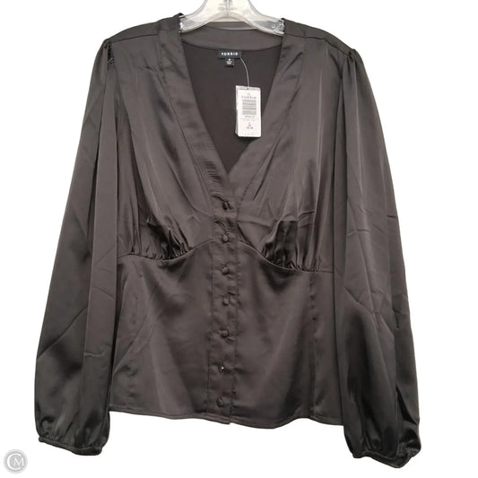 Top Long Sleeve By Torrid In Black, Size: 2x