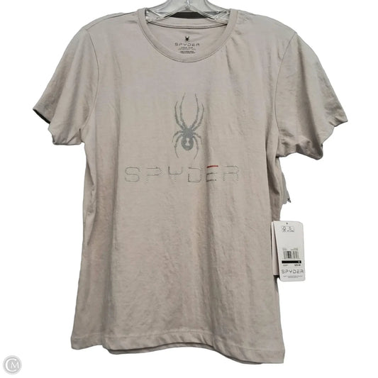 Top Short Sleeve Basic By Spyder In Taupe, Size: M