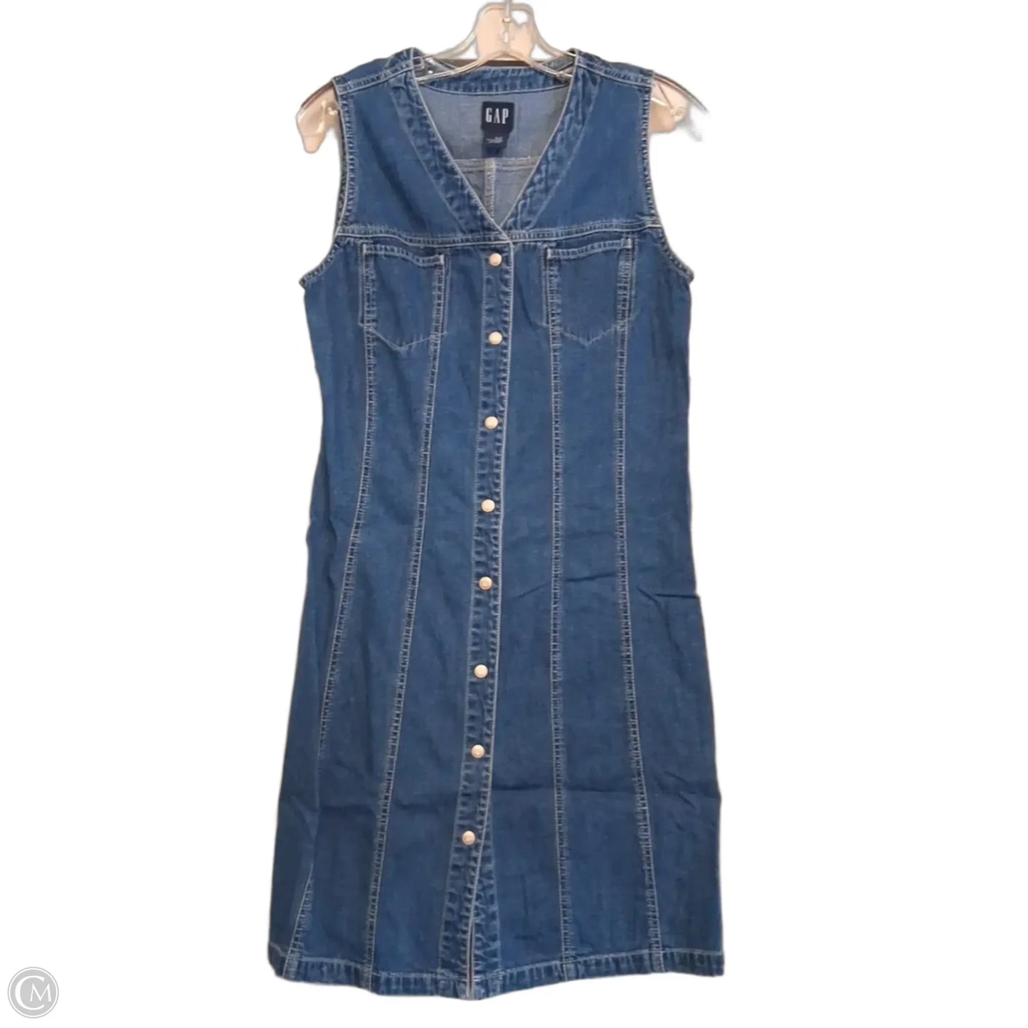 Dress Casual Short By Gap In Blue Denim, Size: M