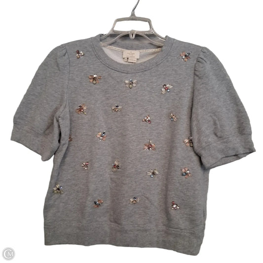 Top Short Sleeve Designer By Kate Spade In Grey, Size: M
